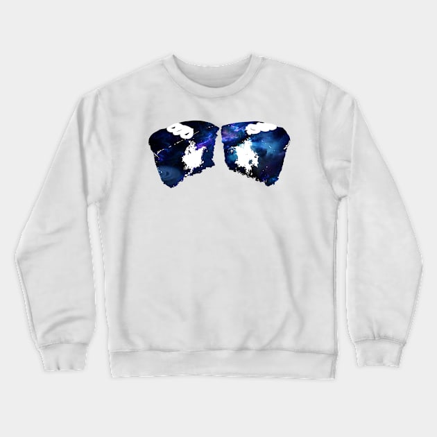 Intergalactic Flying Cupcake Crewneck Sweatshirt by LittleBunnySunshine